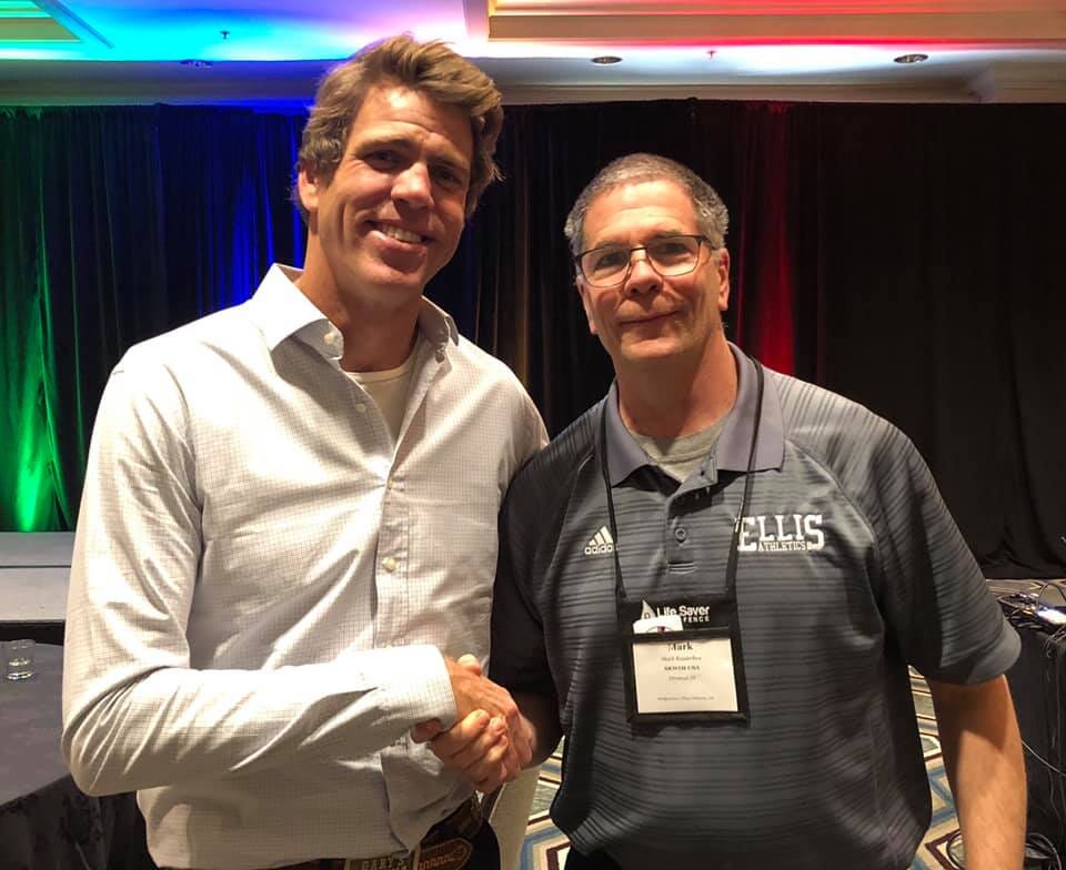 Gary Hall Jr. and his sister take a swim in the Keys Song & Story Summit