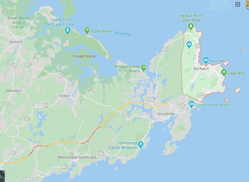 Rockport-mass Rockport, MA - map view