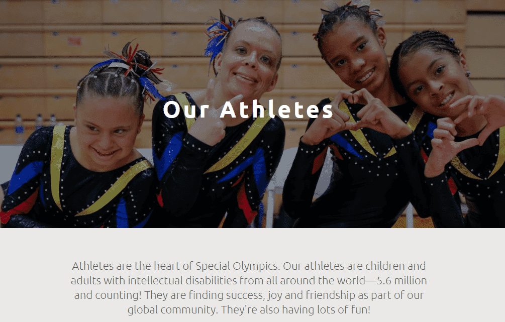 Special Olympics has athletes stories