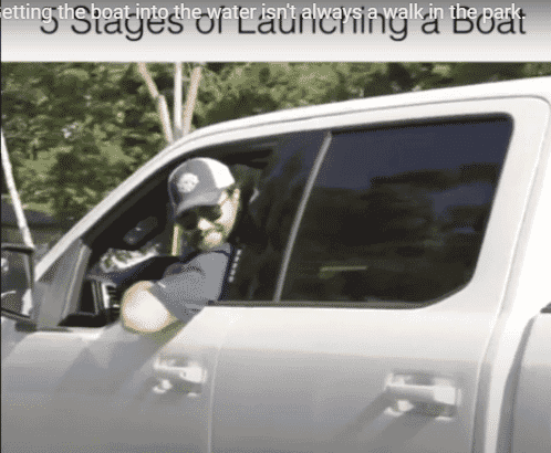 Driving a truck and trailer in reverse