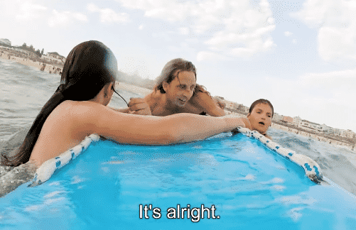Lifeguard saves 2 girls on rescue board