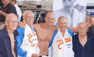 Masters Relay swimmers set record with Rowdie Gaines