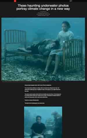 Underwater photos about climate change