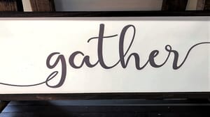 Gather sign. 